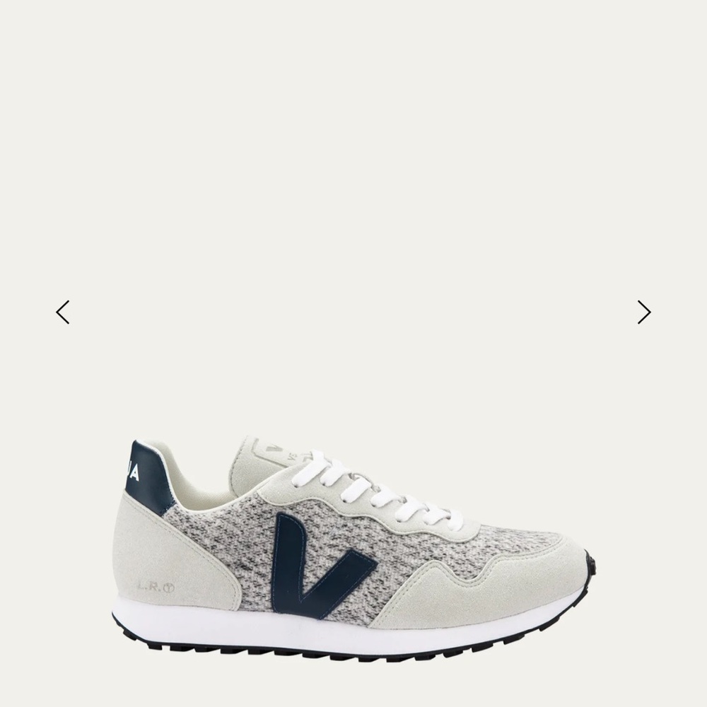 Veja SDU Flannel Sneaker in Snow/Nautico - Picture 3 of 11